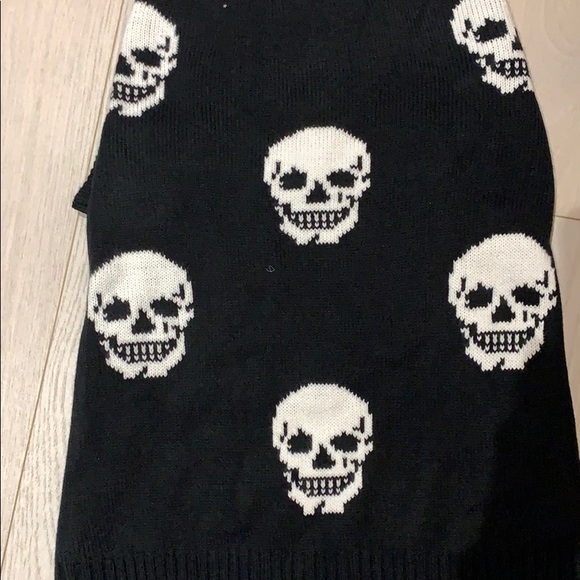 Skull Cashmere dog sweater - Picture 3 of 3